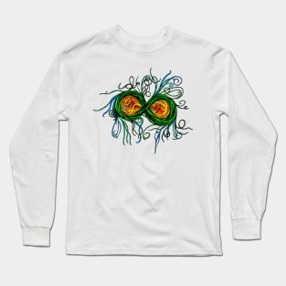 Psychedelic Abstract Colourful 34 Crest Long Sleeve T-Shirt